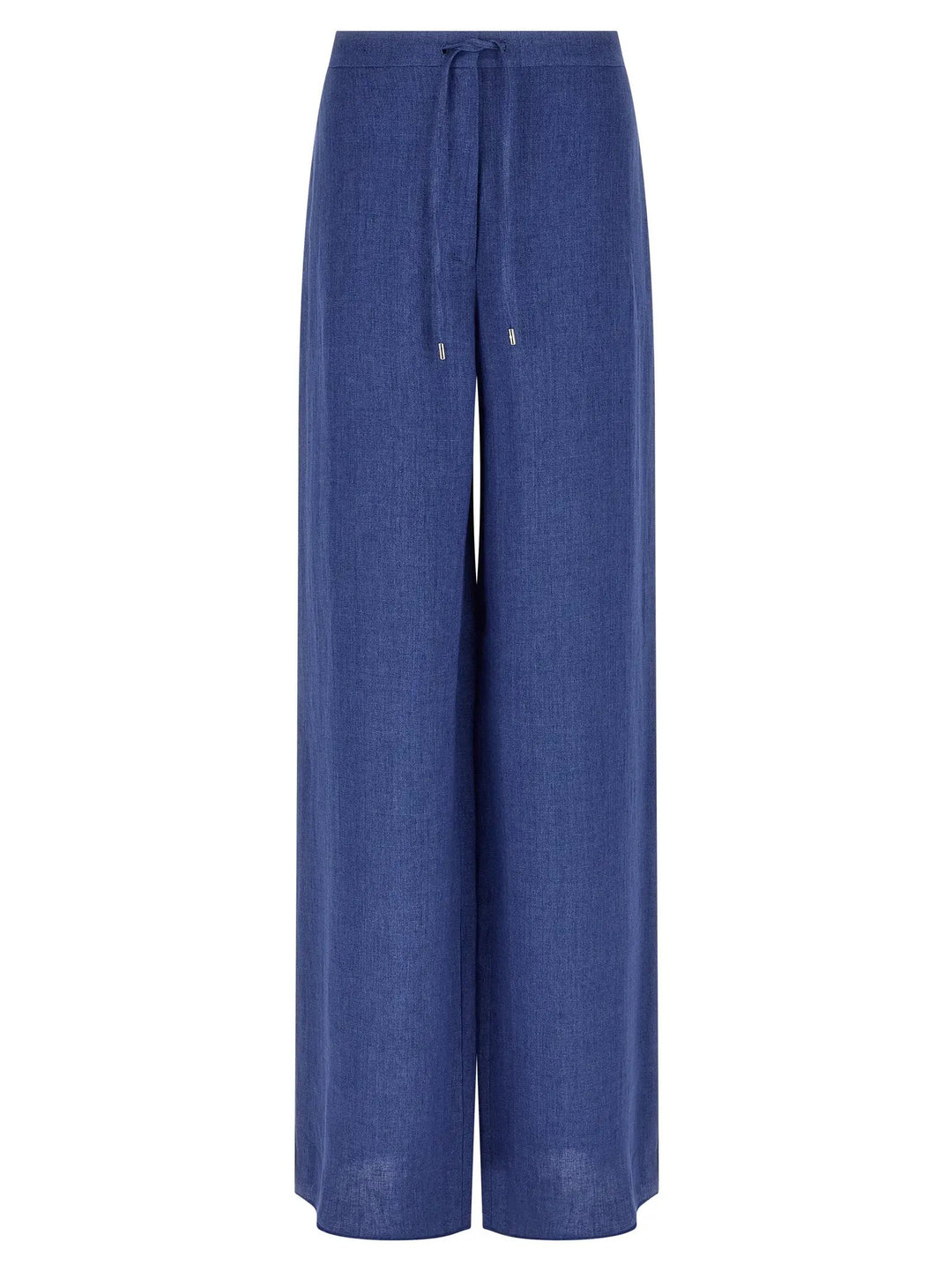 Max Mara Blue Linen Casual Pants