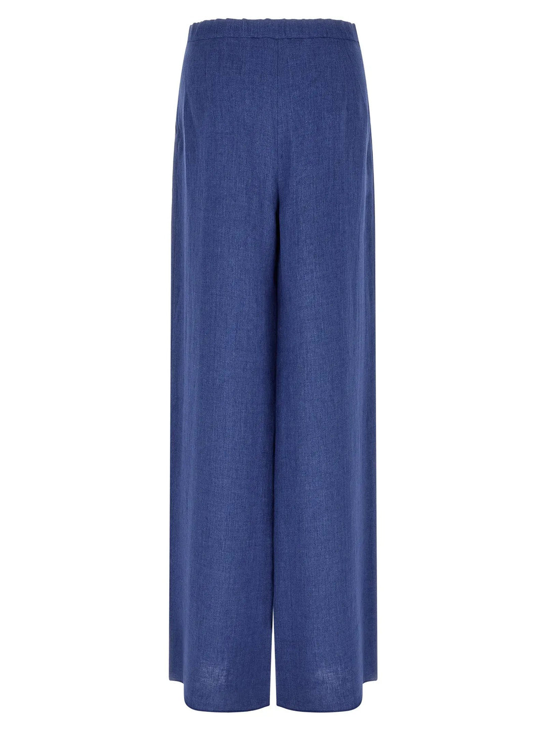 Max Mara Blue Linen Casual Pants