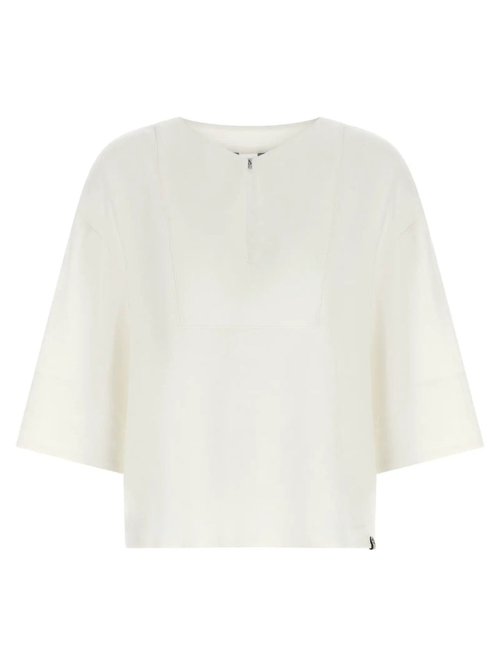 Max Mara White Linen Blouse