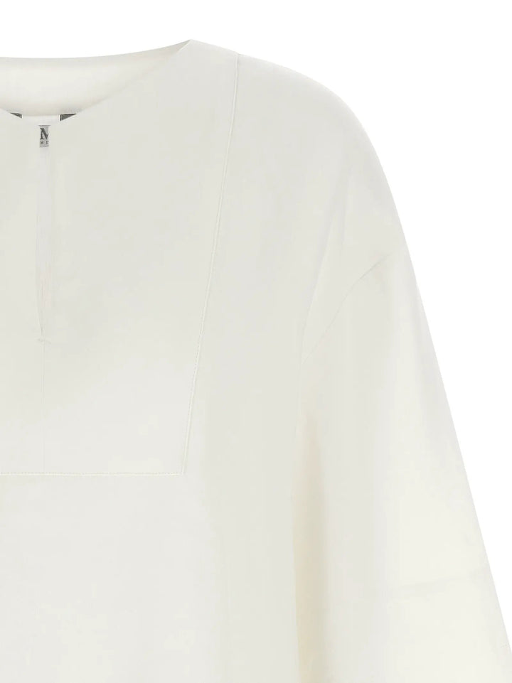 Max Mara White Linen Blouse