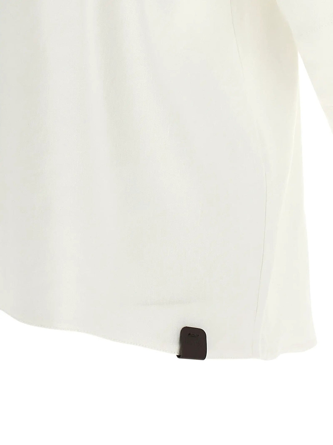 Max Mara White Linen Blouse