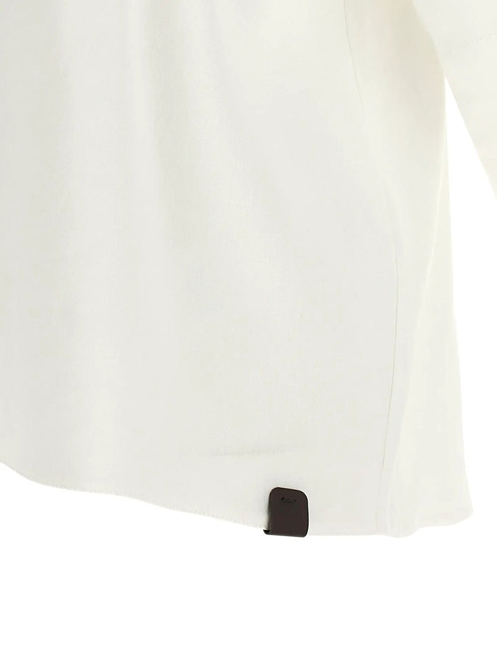 Max Mara White Linen Blouse