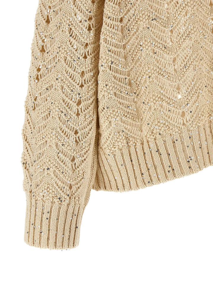 Max Mara Beige Cotton Cardigan