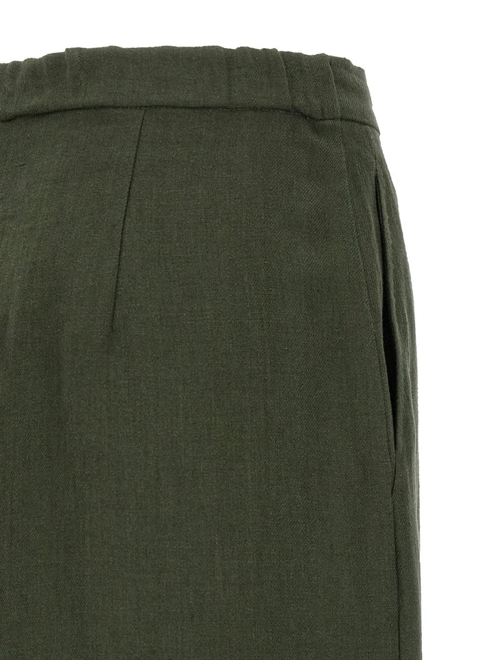 Max Mara Bicolor Linen Casual Pants
