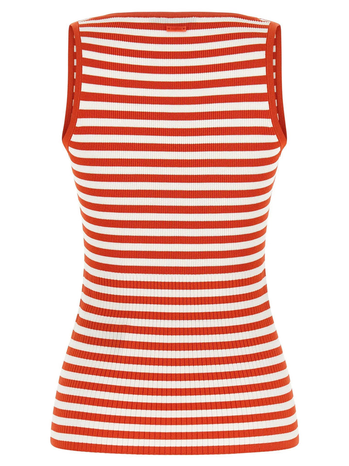 Max Mara Multicolor Viscose Sleeveles T-Shirt