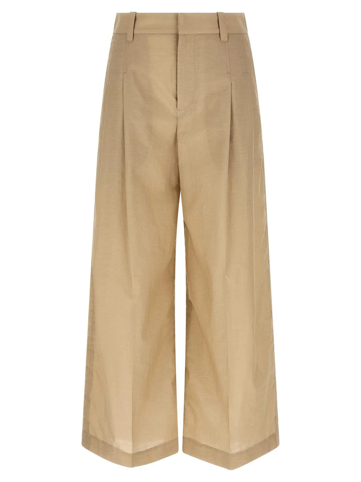 Brunello Cucinelli Beige Cotton Casual Pants