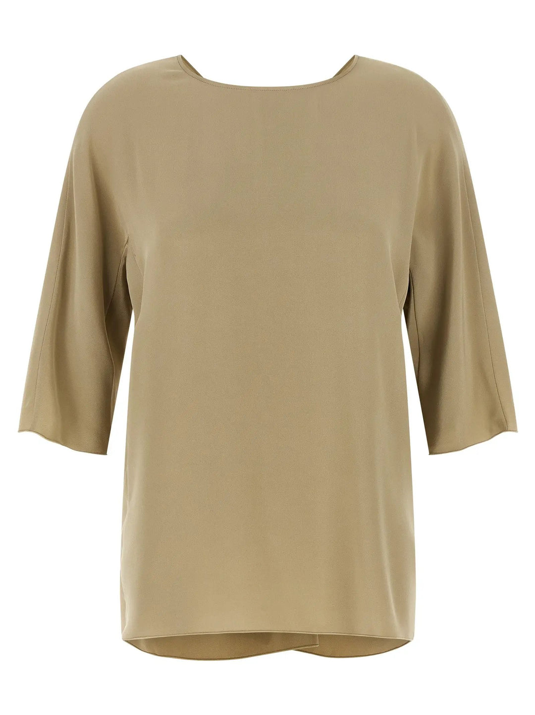 Max Mara Beige Silk Blouse