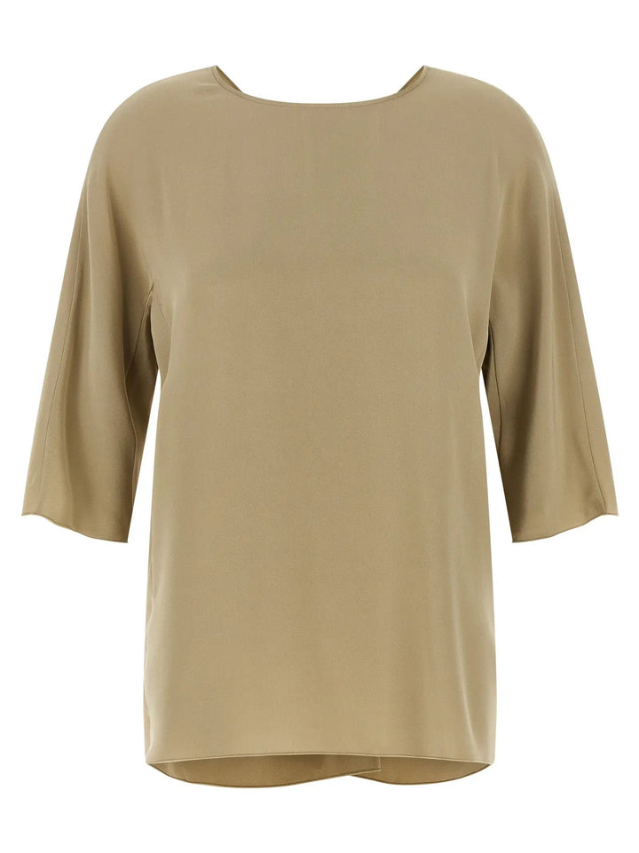 Max Mara Beige Silk Blouse