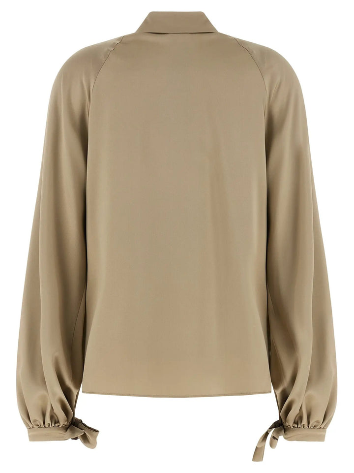 Max Mara Beige Silk Blouse