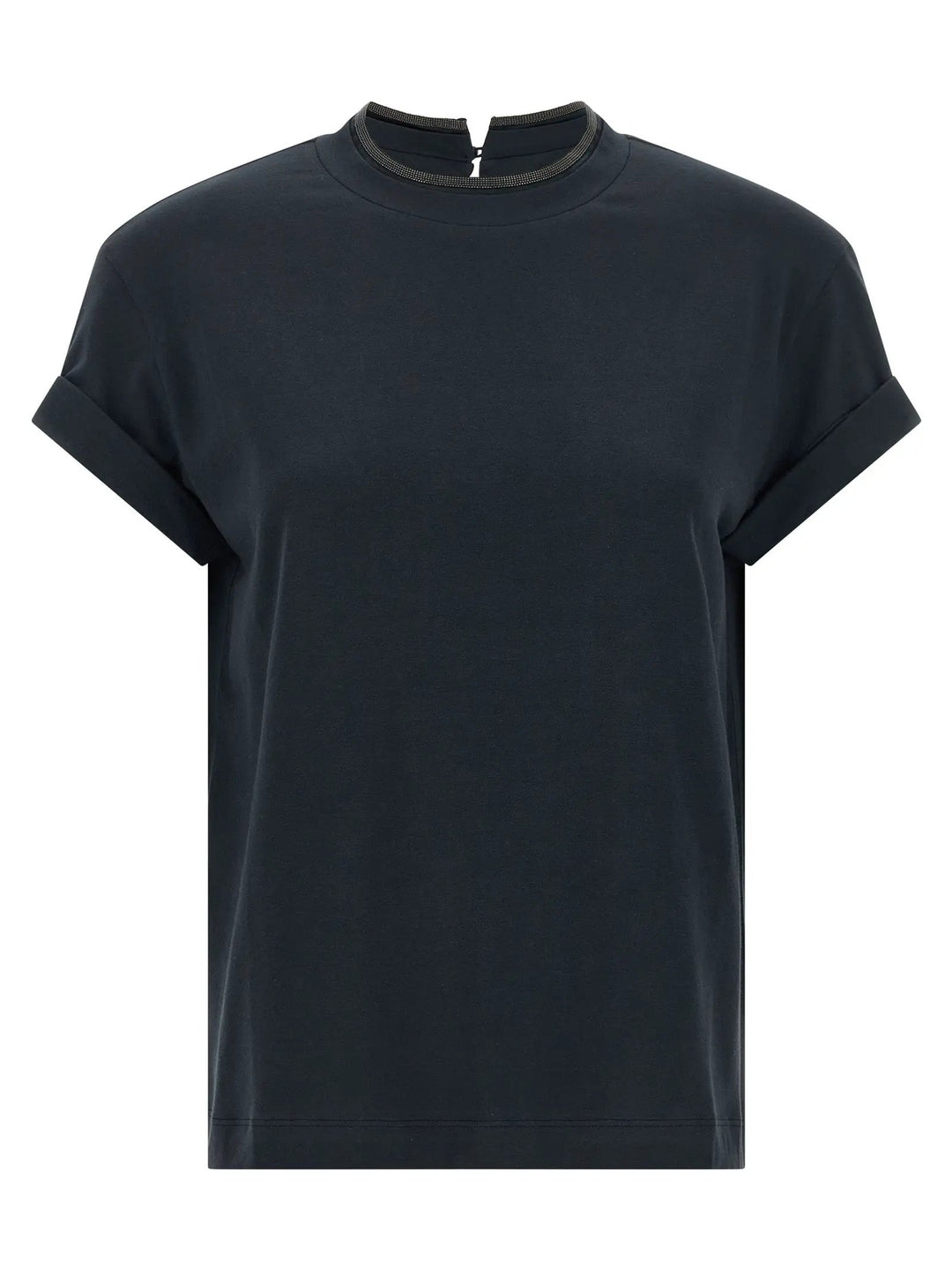 Brunello Cucinelli Blue Cotton T-Shirt