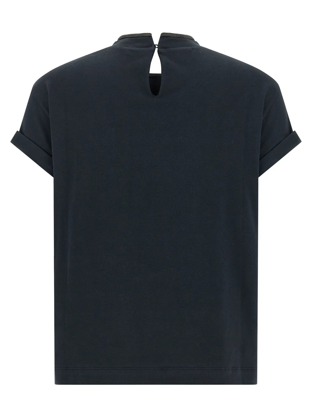 Brunello Cucinelli Blue Cotton T-Shirt