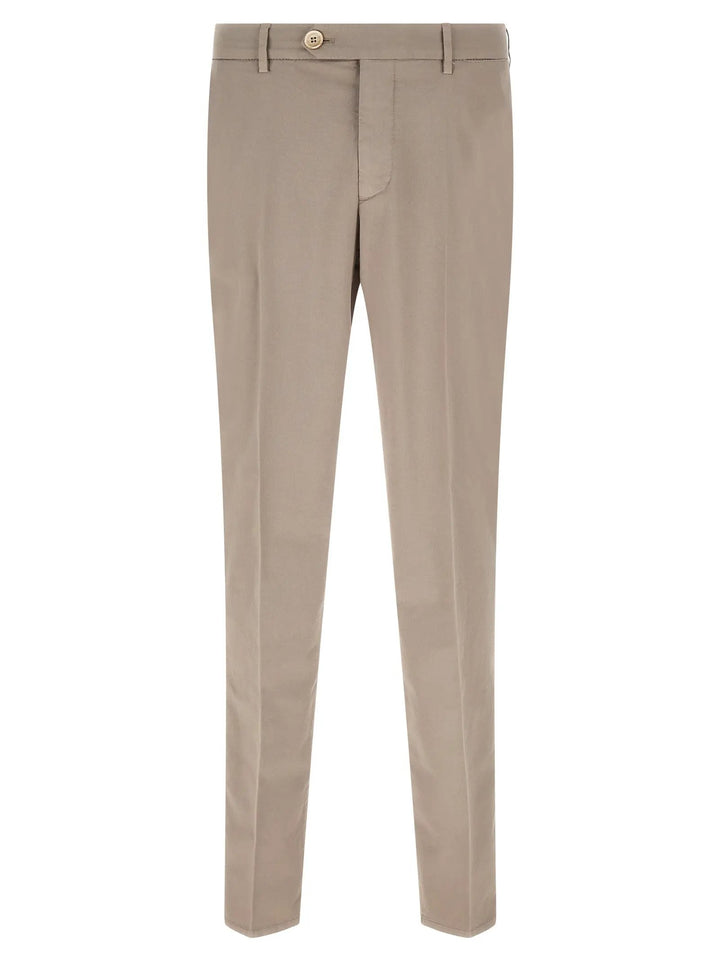 Brunello Cucinelli Beige Cotton Casual Pants