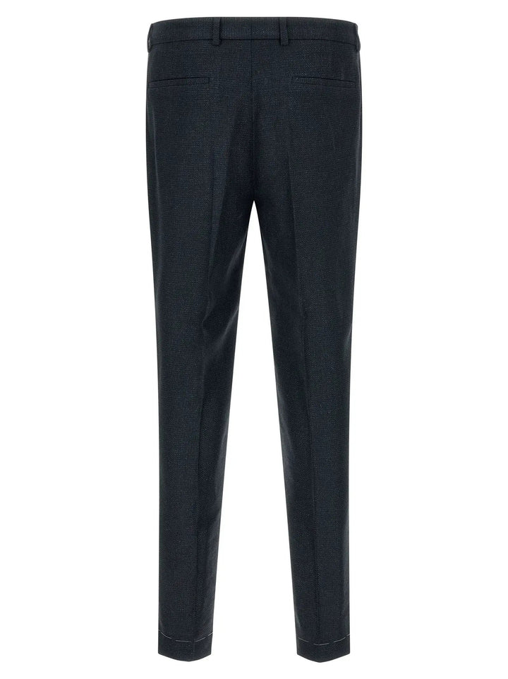 Brunello Cucinelli Blue Silk Two-Piece Suit