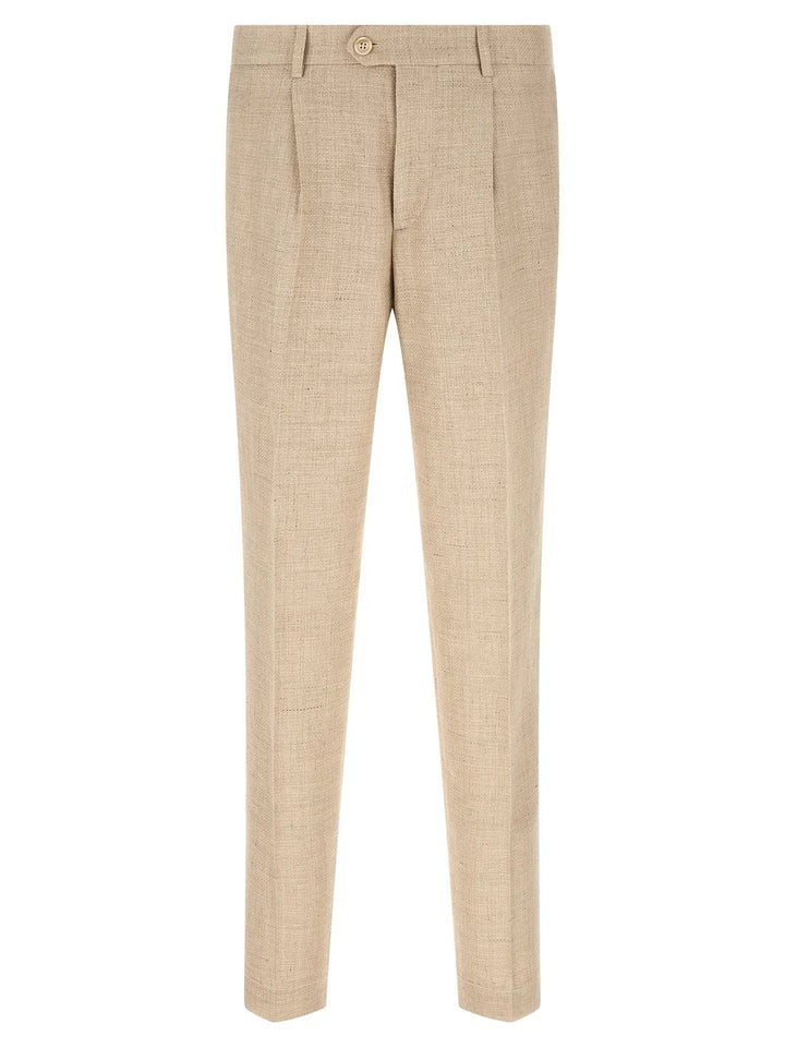 Brunello Cucinelli Beige Silk Two-Piece Suit