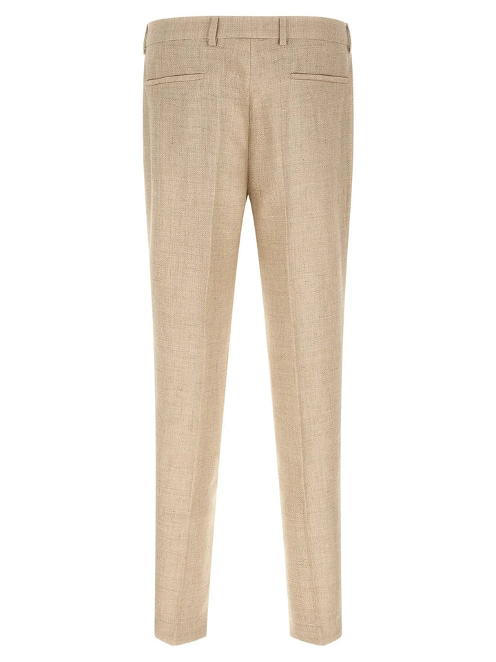 Brunello Cucinelli Beige Silk Two-Piece Suit