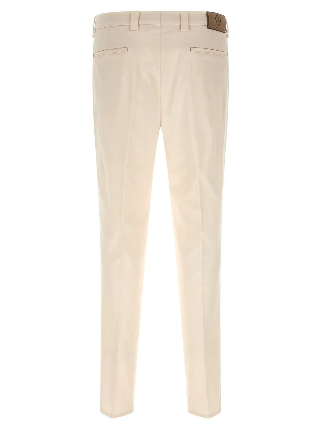 Brunello Cucinelli White Cotton Casual Pants