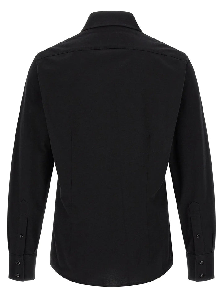 Brunello Cucinelli Black Cotton Blouse