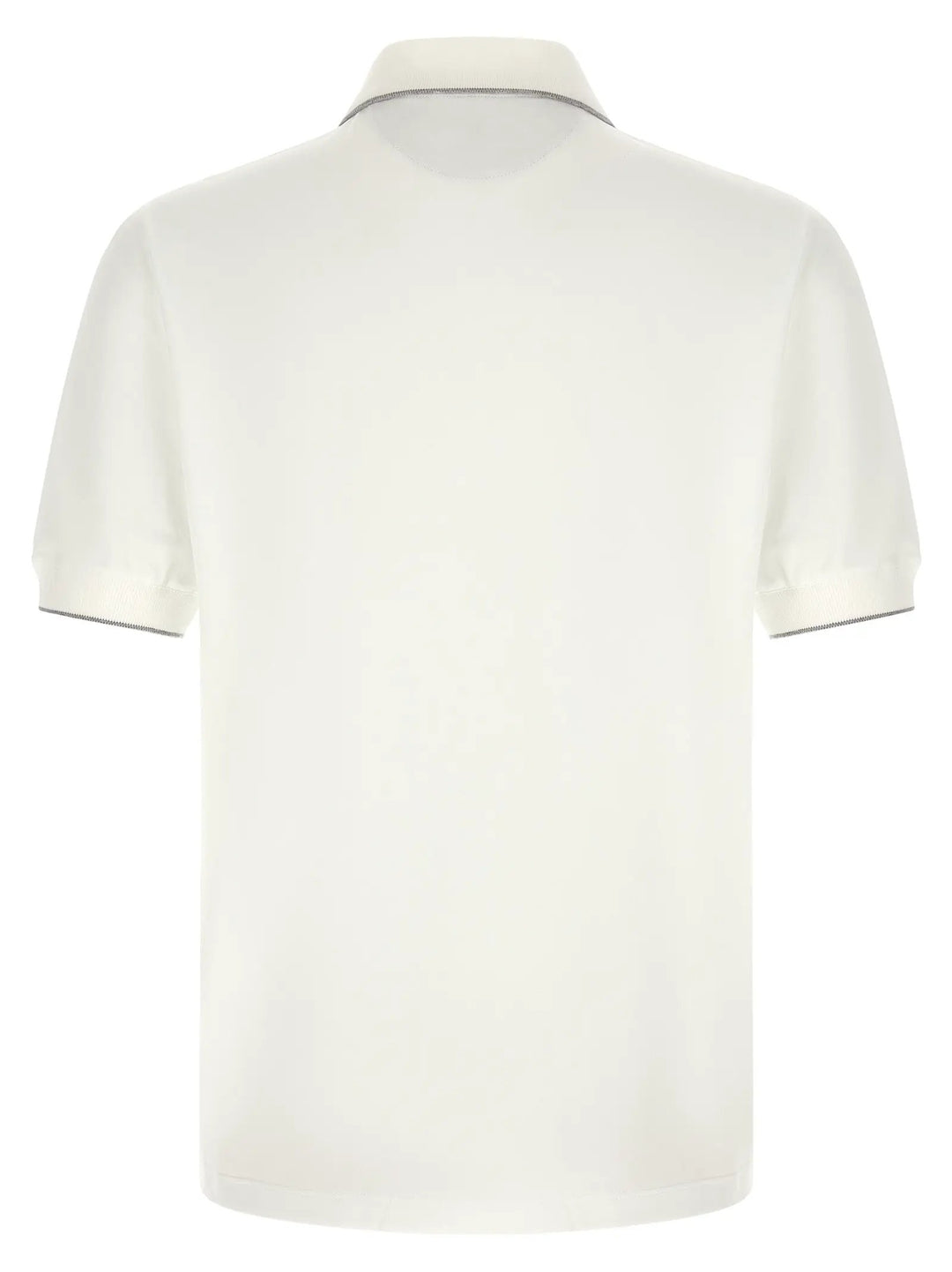 Brunello Cucinelli White Polyamide Polo Shirt