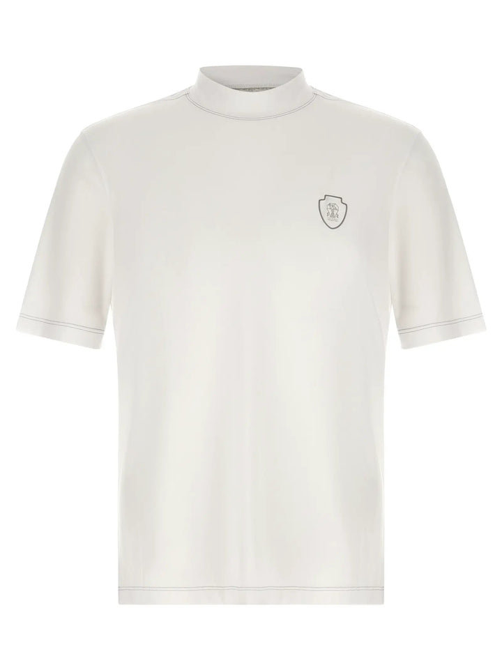 Brunello Cucinelli White Polyamide T-Shirt