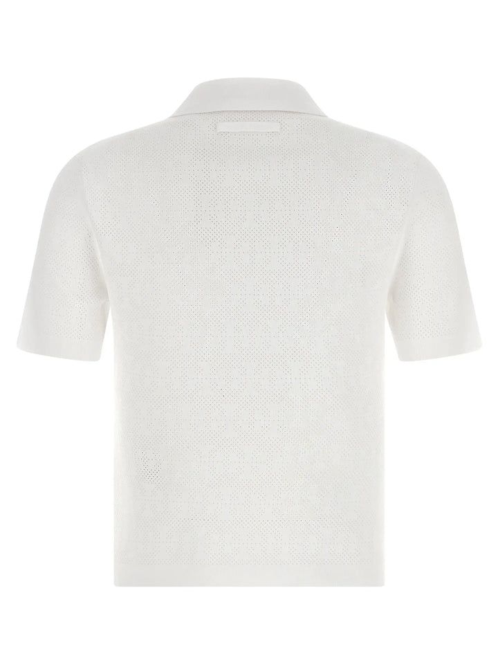 Tory Burch White Viscose Polo Shirt