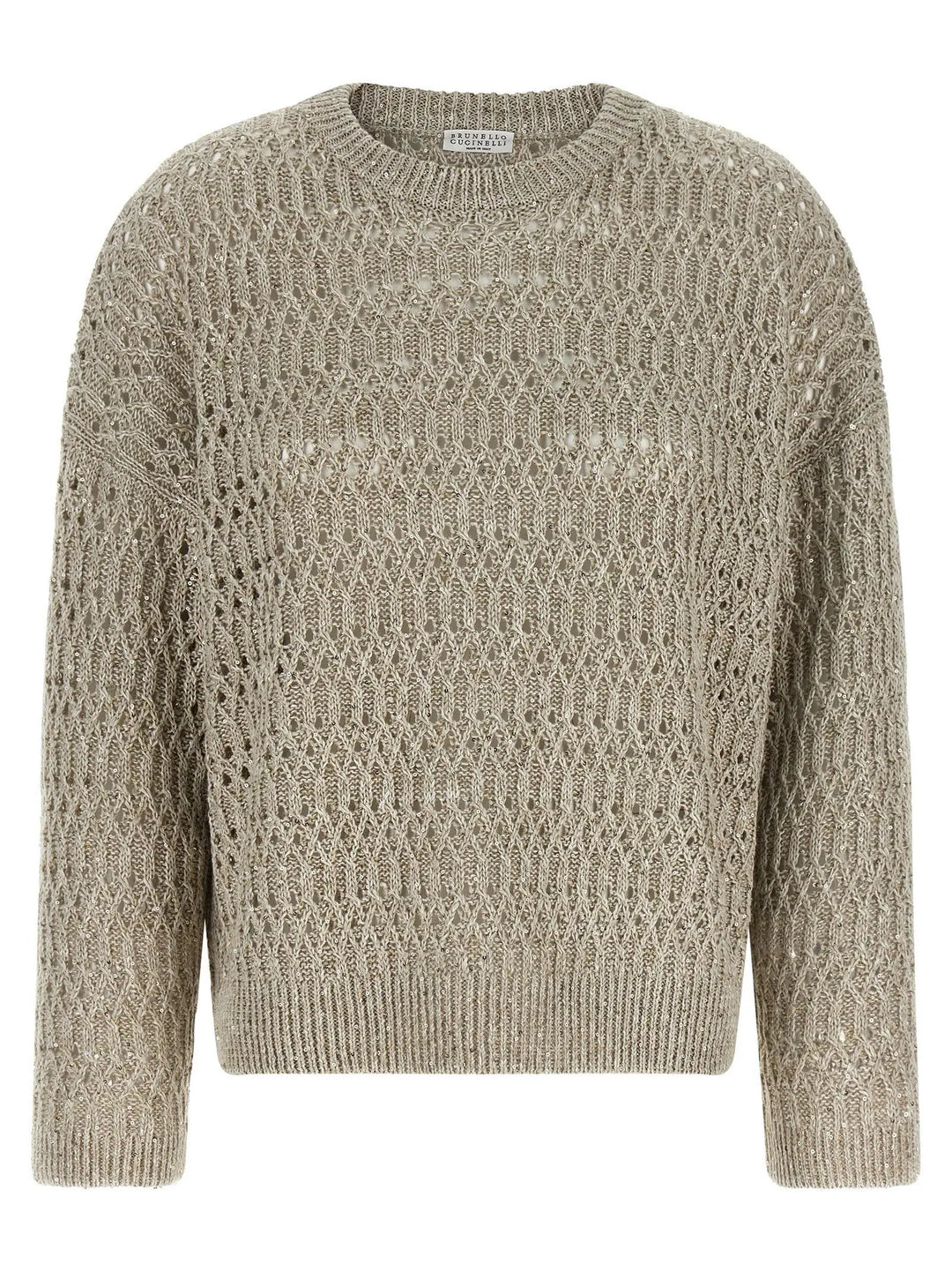 Brunello Cucinelli Beige Linen Cardigan