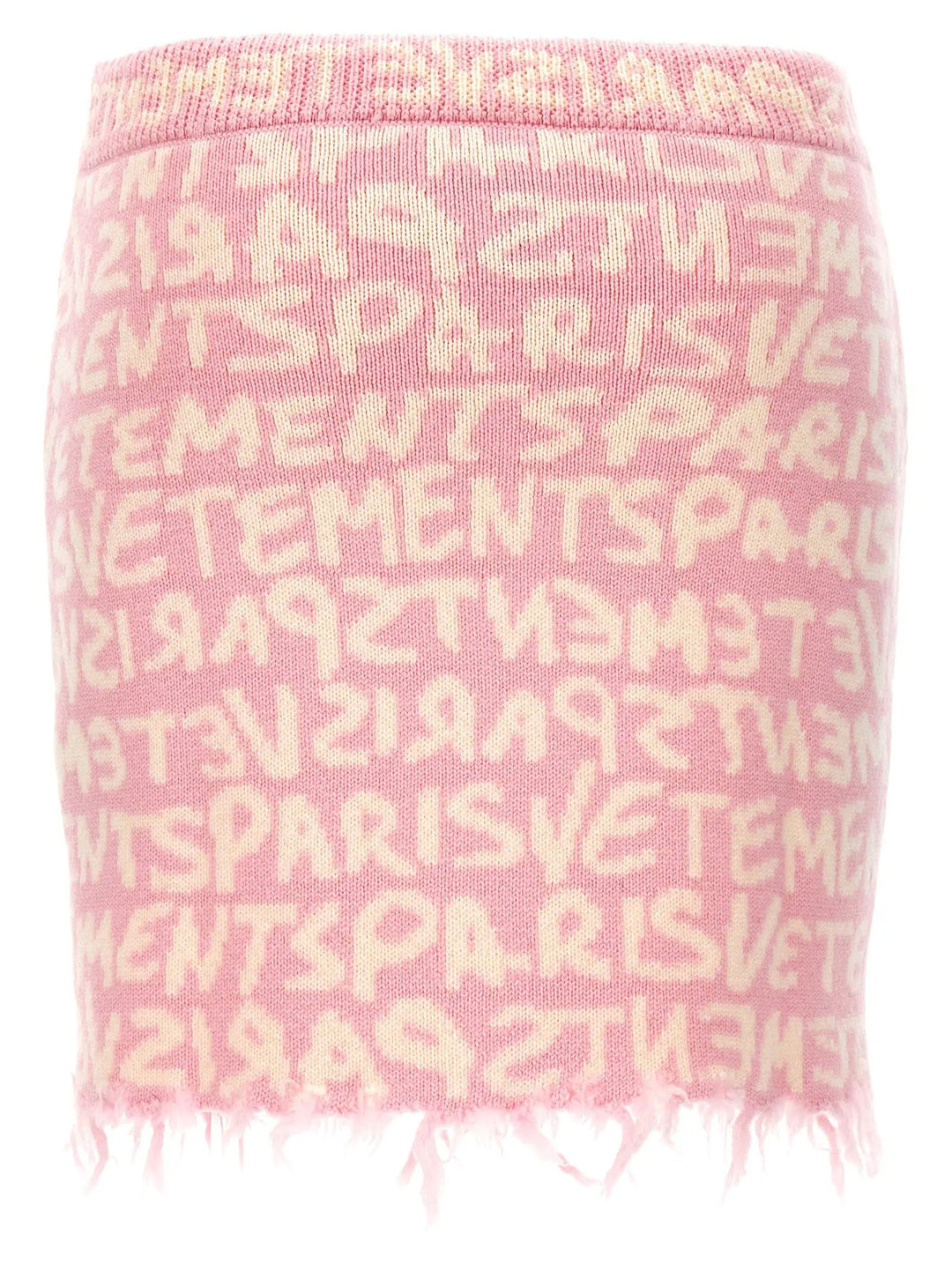 Vetements Multicolor Merino Wool Long Skirt