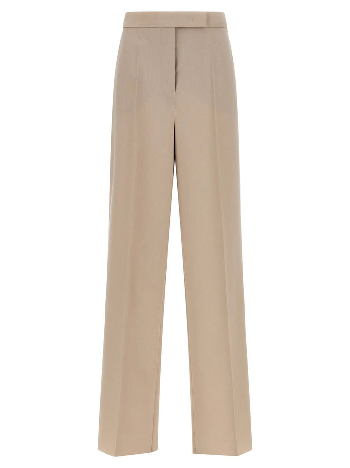 Max Mara Beige Virgin Wool Dress Pants