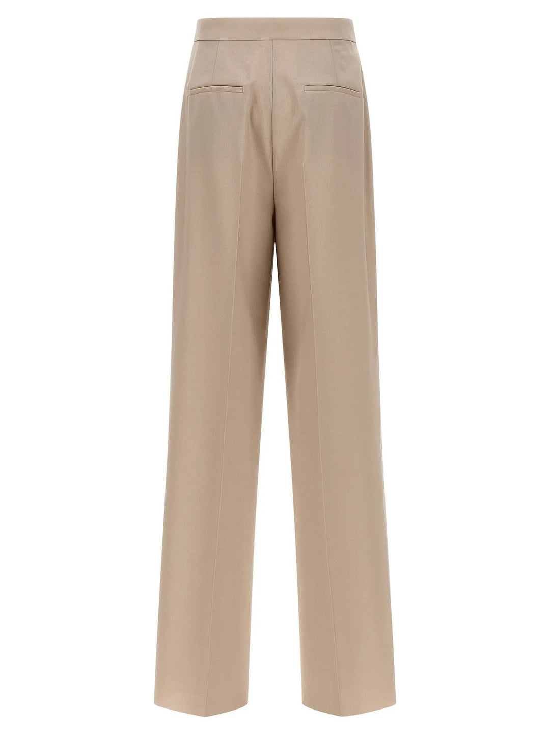 Max Mara Beige Virgin Wool Dress Pants