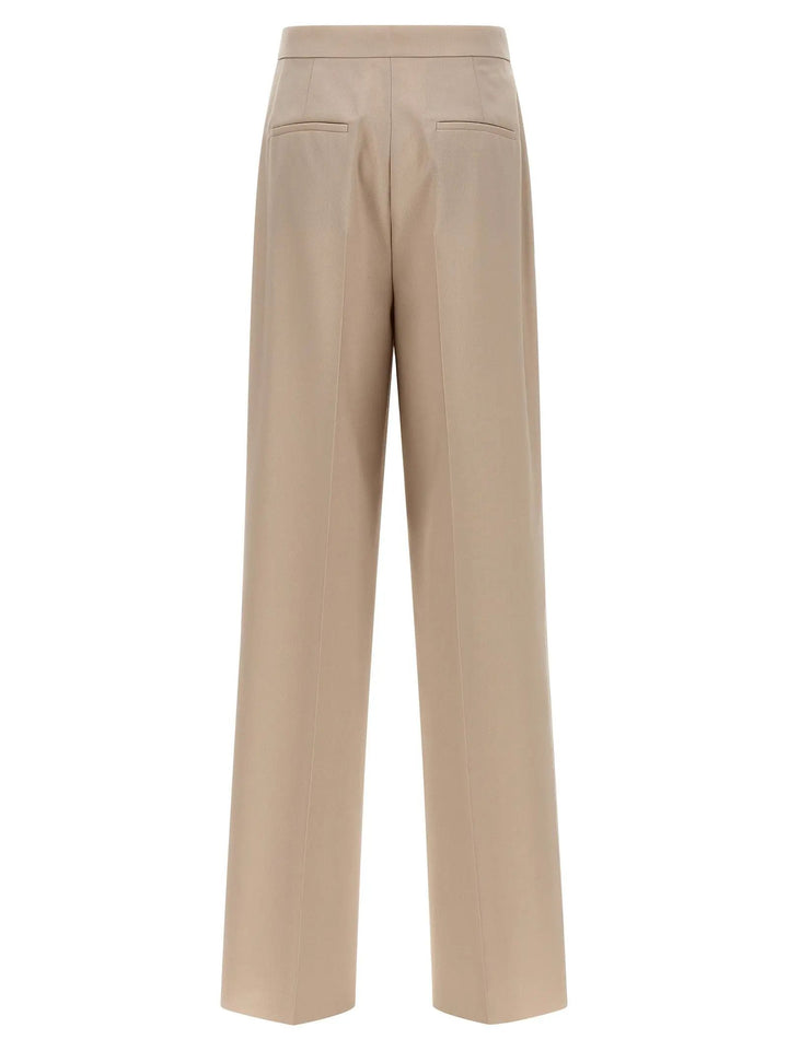 Max Mara Beige Virgin Wool Dress Pants
