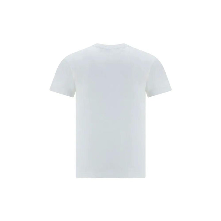 Comme Des Garçons Play White Cotton T-Shirt