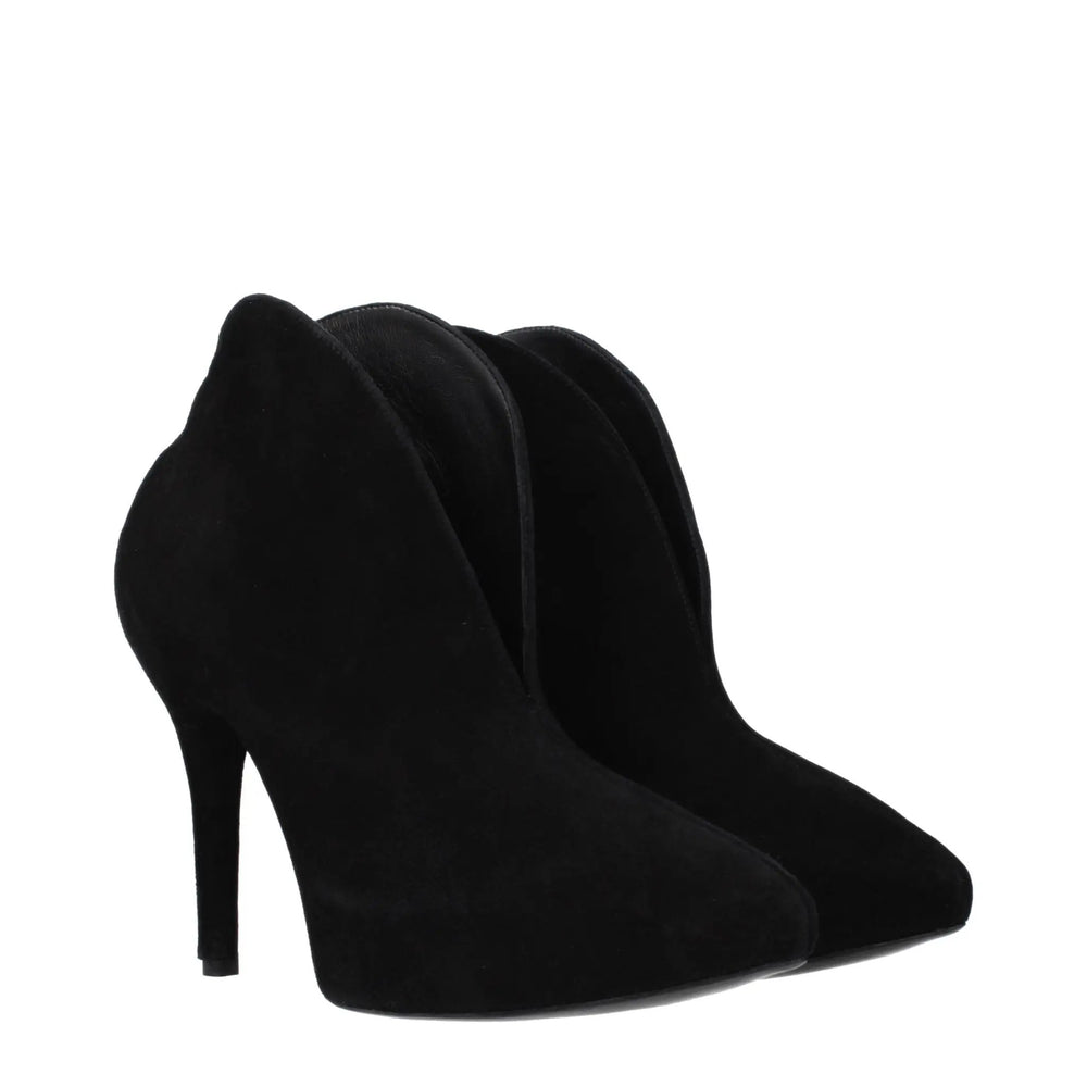 Alaïa Sample Sale | Alaïa Black Leather Ankle Boots - | Designer outlet