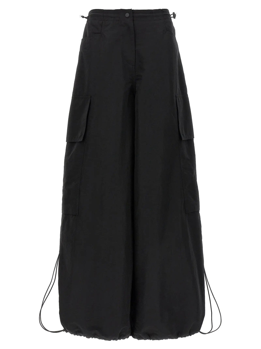 Palm Angels Black Polyamide Casual Pants