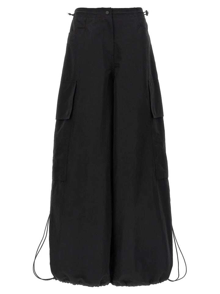 Palm Angels Black Polyamide Casual Pants