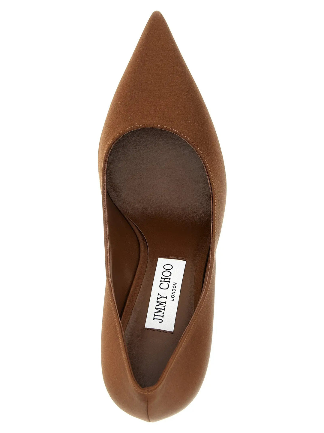 Jimmy Choo Brown Tencel High Heel Pumps