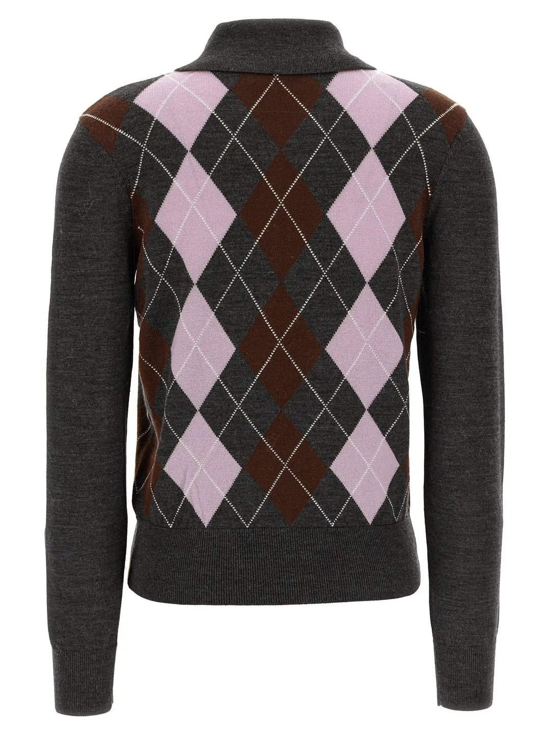 Self-Portrait Gray Wool Cardigan