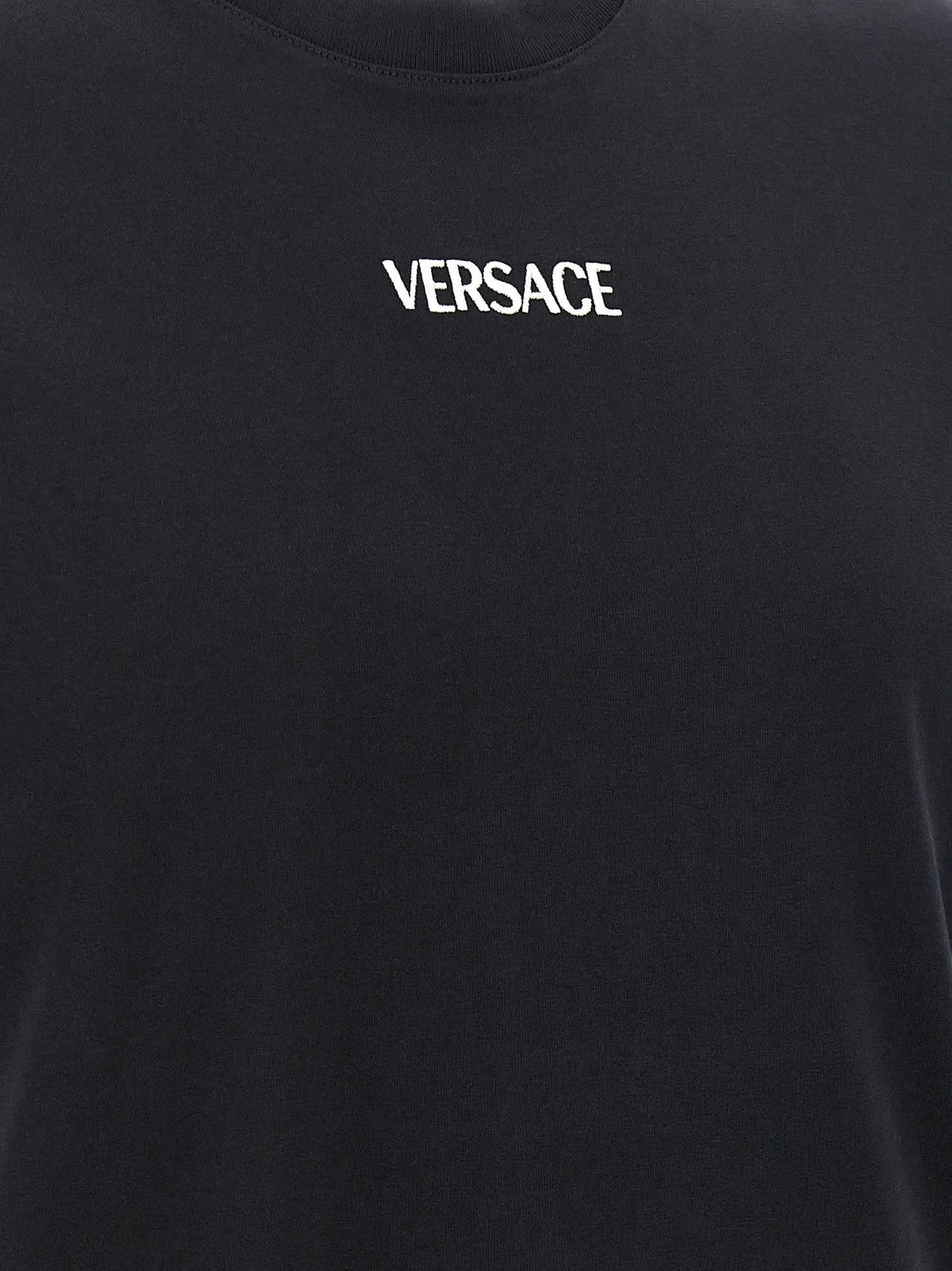 Versace Black Cotton T-Shirt