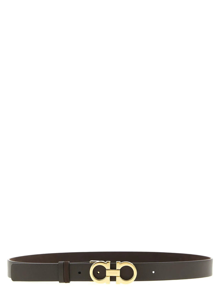 Ferragamo Brown Calfskin Regular Belt