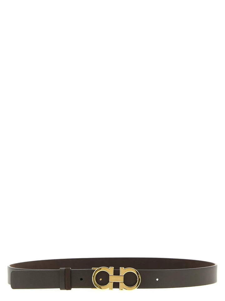 Ferragamo Brown Calfskin Regular Belt