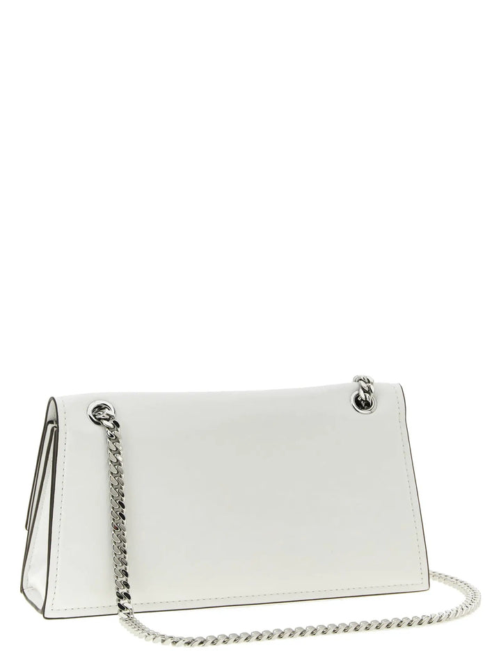 Tory Burch White Lamb Leather Shoulder Bag