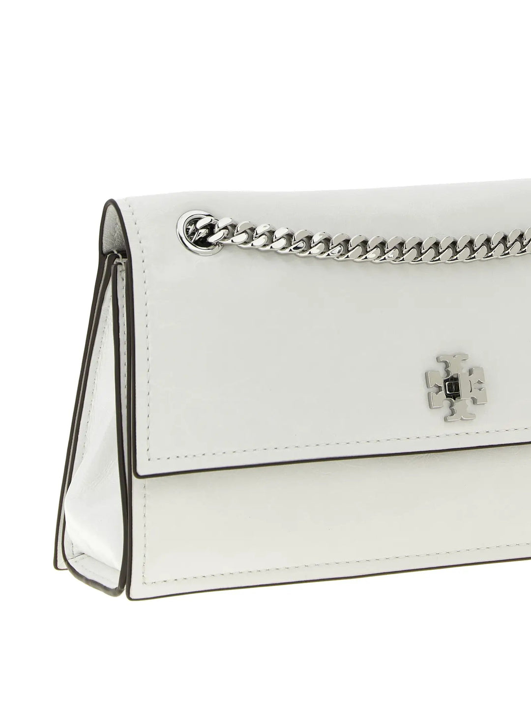 Tory Burch White Lamb Leather Shoulder Bag