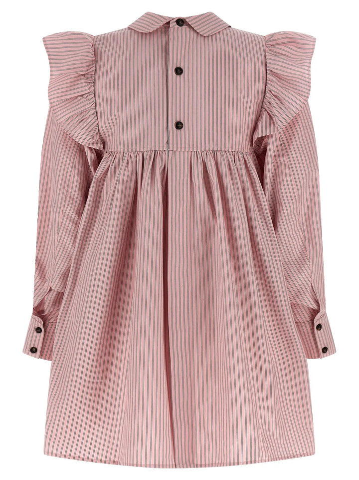 Ganni Multicolor Organic Cotton Short Dress