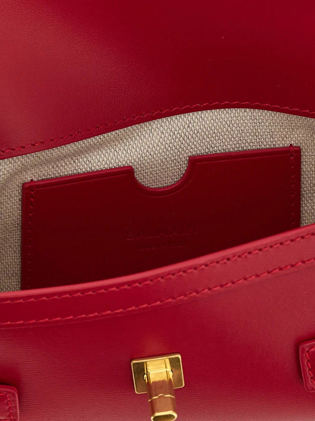 Balmain Fuchsia Calfskin Clutch Bag