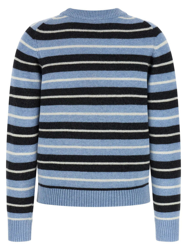 Ganni Blue Wool Cardigan