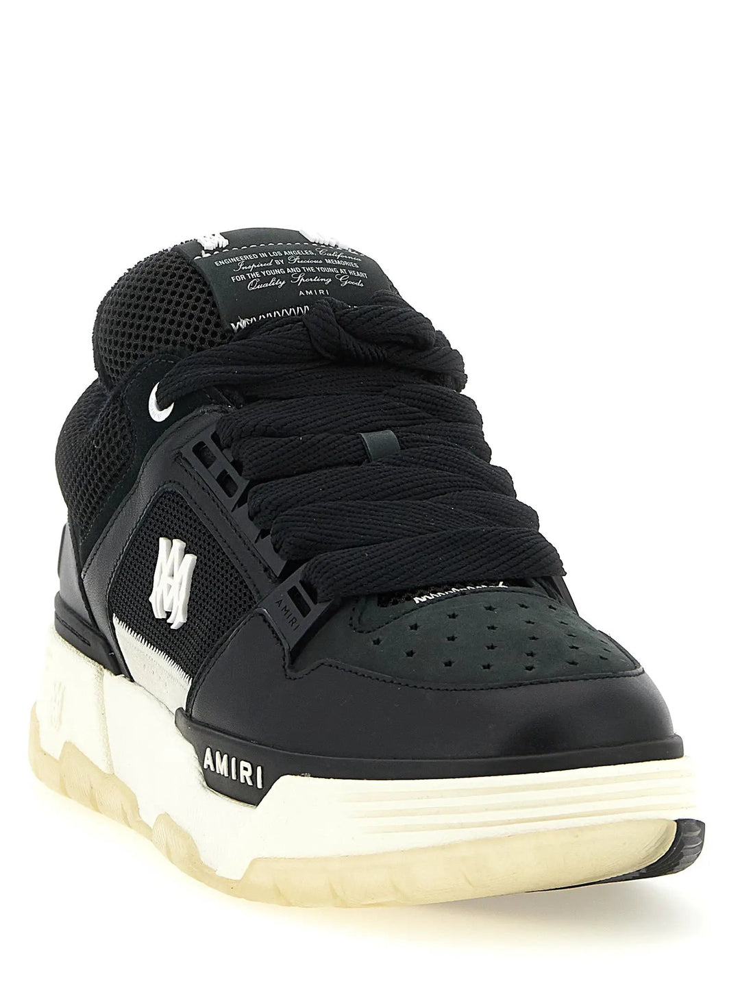 Amiri Sample Sale | Amiri Black Calfskin Athletic Sneakers - | Designer outlet