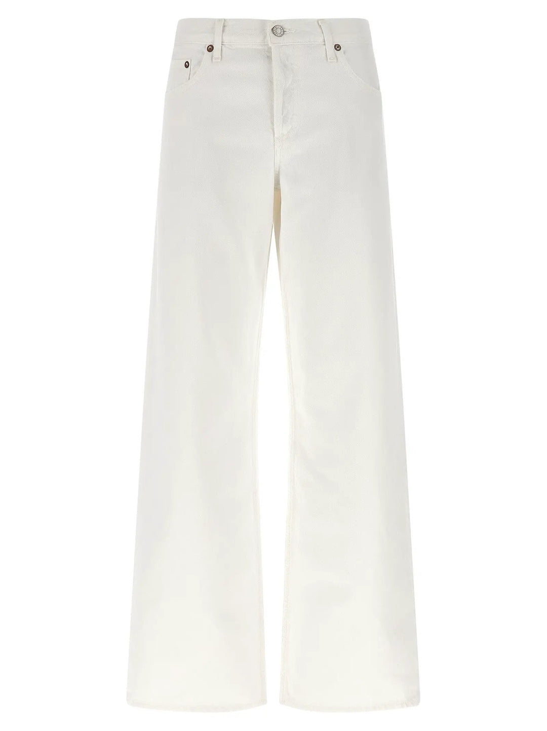 Agolde White Cotton Jeans Denim