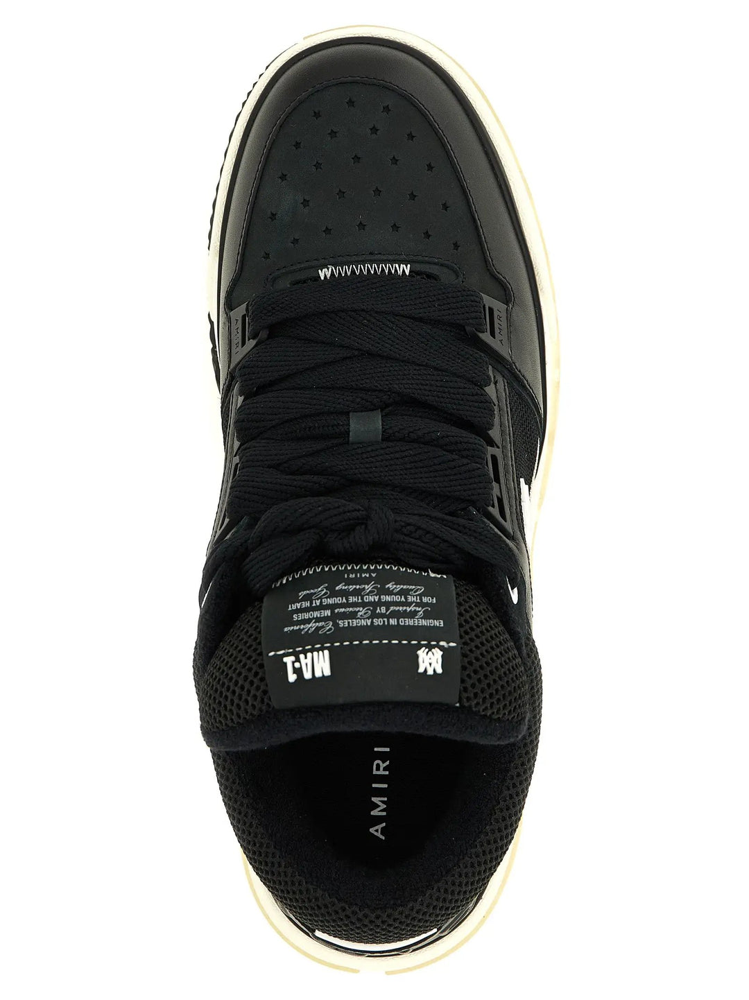 Amiri Sample Sale | Amiri Black Calfskin Athletic Sneakers - | Designer outlet