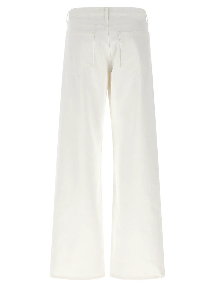 Agolde White Cotton Jeans Denim