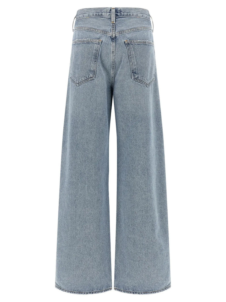 Agolde Blue Cotton Tapered Jeans
