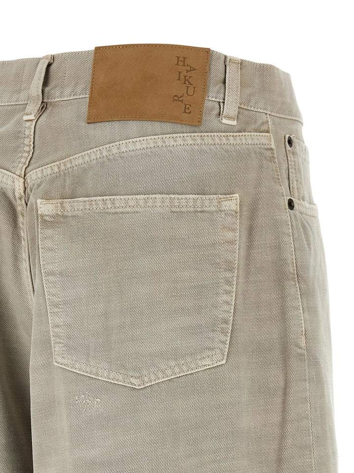Haikure Gray Cotton Jeans Denim