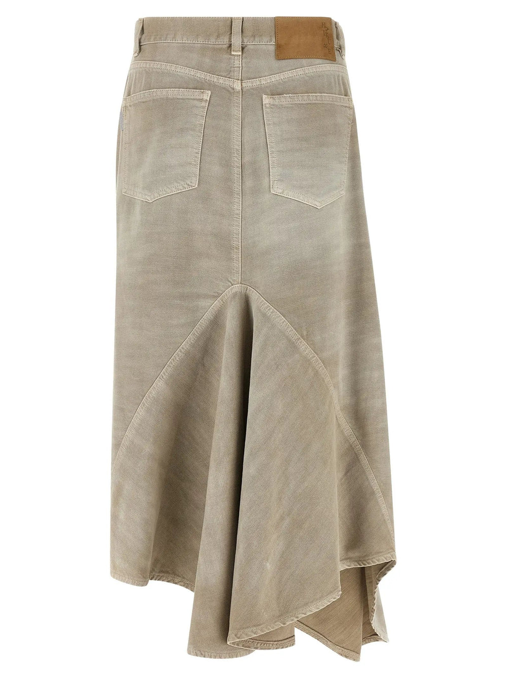 Haikure Sample Sale | Haikure Gray Cotton Midi Skirt - | Designer outlet